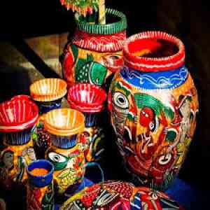 Clay vase show piece's' image