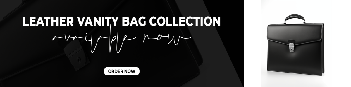 Leather vanity bag's' image